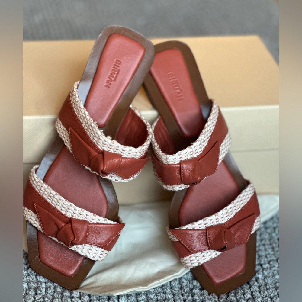 Alexandre Birman Brown and Cream Sandals - Picture 4 of 6